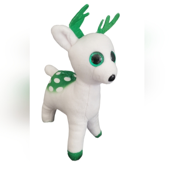 TY 6" beanie Peppermint reindeer - Picture 3 of 6